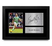 HWC Trading FR Scott Brown Gift Signed FRAMED A4 Printed Autograph Celtic Gifts Print Photo Picture Display