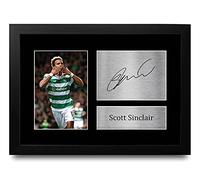 HWC Trading FR Scott Sinclair Gift Signed FRAMED A4 Printed Autograph Celtic Gifts Print Photo Picture Display