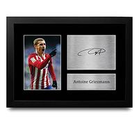 HWC Trading FRAMED Antoine Griezmann Gift Signed A4 Printed Autograph Atletico Madrid Gifts Print Photo Picture Display