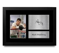 HWC Trading FRAMED Mark Wahlberg Gift Signed A4 Printed Autograph The Fighter Gifts Print Photo Picture Display