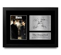 HWC Trading FRAMED The Departed Gift Signed A4 Printed Autograph Leonardo DiCaprio Matt Damon Jack Nicholson Mark Wahlberg Martin Sheen Gifts Photo Display