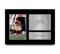 HWC Trading Fred Warner San Francisco 49ers Gifts Printed Signed Autograph Picture for American Rules Football Memorabilia Fans - A4