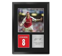HWC Trading Freddie Ljungberg Arsenal Gifts Printed Signed Autograph Picture for Football Fans and Supporters - A3 Portrait Framed