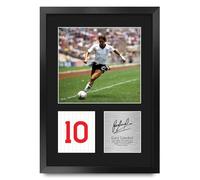 HWC Trading Gary Lineker England Gifts Printed Signed Autograph Picture for Football Fans and Supporters - A3 Portrait Framed