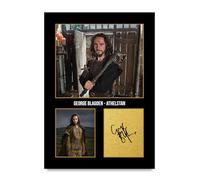 HWC Trading George Blagden Vikings Athelstan Gifts Printed Signed Autograph Picture for TV Show Fans - A4 Print Only (ID-005963)