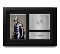 HWC Trading George Clooney Batman & Robin 1997 Gifts Printed Signed Autograph Picture for Movie Memorabilia Fans - A4 Framed