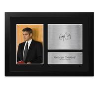 HWC Trading George Clooney Michael Clayton Gifts Printed Signed Autograph Picture for Movie Memorabilia Fans - A4 Framed (ID-012107)