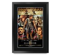HWC Trading Gladiator 2 (2024) Gifts Printed Poster Signed Autograph Picture for Movie Memorabilia Fans - A3 Framed