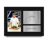 HWC Trading Gordon Ramsay Gifts Printed Signed Autograph Picture for Master Chef and Culinary Fans - A4