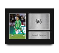 HWC Trading Hannah Hampton England Gifts Printed Signed Autograph Picture for Womens Football Fans and Supporters - A4