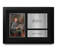 HWC Trading Hans Zimmer Gifts Printed Signed Autograph Picture for Film Composer and Soundtrack Fans - A4 Framed