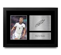 HWC Trading Harry Kane Gift Signed A4 Printed Autograph Gifts Photo Display (England Framed)