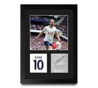 HWC Trading Harry Kane Tottenham Hotspurs Gifts Printed Signed Autograph Picture for Football Fans and Supporters - A4 Portrait Framed