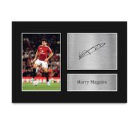 HWC Trading Harry Maguire Gifts Printed Signed Autograph Picture for Fans and Supporters - A4