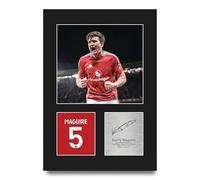 HWC Trading Harry Maguire Gifts Printed Signed Autograph Picture for Football Fans and Supporters - A4 Portrait