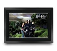 HWC Trading Harry Potter and the Prisoner of Azkaban Scene 2 Gifts Printed Signed Autograph Picture for Movie Memorabilia Fans - A3 Framed