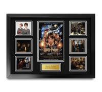 HWC Trading Harry Potter Philosopher's Stone Gifts Printed Signed Autograph Presentation Display Montage for Movie Memorabilia Fans - A2 Framed (ID-006485)