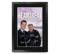 HWC Trading Heartbeat Gifts Printed Signed Autograph Poster for TV Memorabilia Fans - A3 Framed