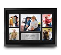 HWC Trading Heath Ledger & Jake Gyllenhaal Brokeback Mountain Gifts Printed Signed Autograph Picture Display for Movie Memorabilia Fans - A3 Framed