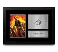 HWC Trading Henry Cavill The Ministry of Ungentlemanly Warfare Gifts Printed Signed Autograph Picture for Movie Memorabilia Fans - A4 Framed