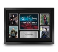 HWC Trading Highlander Gifts Printed Signed Autograph Presentation Display Montage for Movie Memorabilia Fans - A3 Framed