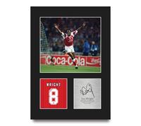 HWC Trading Ian Wright Arsenal Gifts Printed Signed Autograph Picture for Football Fans and Supporters - A4 Portrait