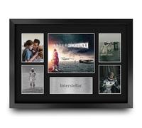 HWC Trading Interstellar Gifts Printed Signed Autograph Presentation Display Montage for Movie Memorabilia Fans - A3 Framed