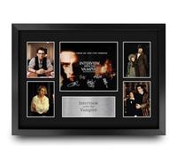 HWC Trading Interview with the Vampire Gifts Printed Signed Autograph Presentation Display Montage for Movie Memorabilia Fans - A3 Framed
