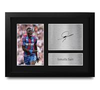 HWC Trading Ismaïla Sarr Crystal Palace Gifts Printed Signed Autograph Picture for Football Fans and Supporters - A4 Framed