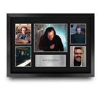 HWC Trading Jack Nicholson The Shining Gifts Printed Signed Autograph Picture Display for Movie Memorabilia Fans - A3 Framed