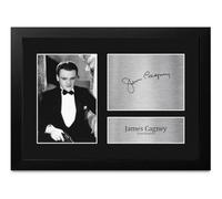 HWC Trading James Cagney The Public Enemy Tom Powers Gifts Printed Signed Autograph Picture for Movie Memorabilia Fans - A4 Framed (ID-010191)