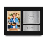 HWC Trading Jamie Oliver Gifts Printed Signed Autograph Picture for Master Chef and Culinary Fans - A4