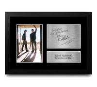 HWC Trading Jared Padalecki and Jensen Ackles Supernatural Personalised Gift - Signed Autograph Picture, Framed A4 TV Show Memorabilia with Custom Name Message for Birthday Christmas Wedding