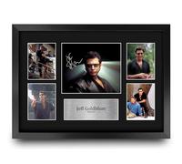 HWC Trading Jeff Goldblum Jurassic Park Gifts Printed Signed Autograph Picture Display for Movie Memorabilia Fans - A3 Framed