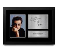 HWC Trading Jeff Goldblum Personalised Gift - Signed Autograph Picture, Framed A4 Film Memorabilia with Custom Name Message for Birthday Christmas Wedding