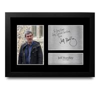 HWC Trading Jeff Hordley Personalised Gift - Signed Autograph Picture, Framed A4 TV Memorabilia with Custom Name Message for Birthday Christmas Wedding