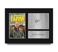 HWC Trading Jeremy Clarkson Farm Gifts Printed Signed Autograph Picture for TV Show Fans - A4