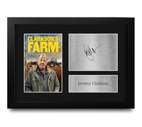 HWC Trading Jeremy Clarkson Farm Gifts Printed Signed Autograph Picture for TV Show Fans - A4 Framed