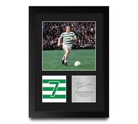 HWC Trading Jimmy Johnstone Celtic Gifts Printed Signed Autograph Picture for Football Fans and Supporters - A4 Portrait Framed