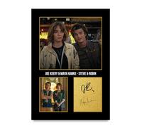 HWC Trading Joe Keery & Maya Hawke Stranger Things Steve & Robin Gifts Printed Signed Autograph Picture for TV Show Fans - A4 Print Only (ID-005977)