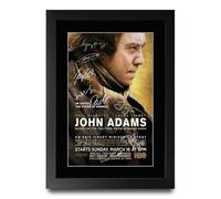 HWC Trading John Adams Signed Movie Poster Framed A4 Print | Printed Replica Autographs, Black Frame Made in Our UK Workshop, Stands or Hangs, Memorabilia Gift, Wall Art