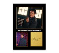 HWC Trading John Barrowman Doctor Who Captain Jack Harkness Gifts Printed Signed Autograph Picture for TV Show Fans - A4 Print Only (ID-006350)