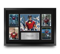 HWC Trading John Cena Peacemaker Gifts Printed Signed Autograph Picture Display for Movie Memorabilia Fans - A3 Framed