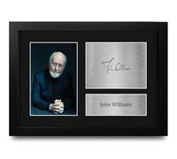 HWC Trading John Williams Gifts Printed Signed Autograph Picture for Film Composer and Soundtrack Fans - A4 Framed