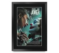 HWC Trading Joker 2 The Cast Joaquin Phoenix Gifts Printed Poster Signed Autograph Picture for Movie Memorabilia Fans - A3 Framed