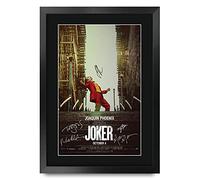 HWC Trading Joker The Cast Joaquin Phoenix Gifts Printed Poster Signed Autograph Picture for Movie Memorabilia Fans - A3 Framed