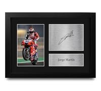 HWC Trading Jorge Martín Ducati MOTO GP Gifts Printed Signed Autograph Picture for MotoGP Racing Fans - A4 Framed