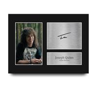HWC Trading Joseph Quinn Stranger Things Eddie Munson Gifts Printed Signed Autograph Picture for TV Show Fans - A4