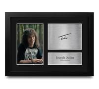 HWC Trading Joseph Quinn Stranger Things Eddie Munson Gifts Printed Signed Autograph Picture for TV Show Fans - A4 Framed