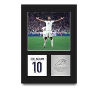 HWC Trading Jude Bellingham England Gifts Printed Signed Autograph Picture for Football Fans and Supporters - A4 Portrait